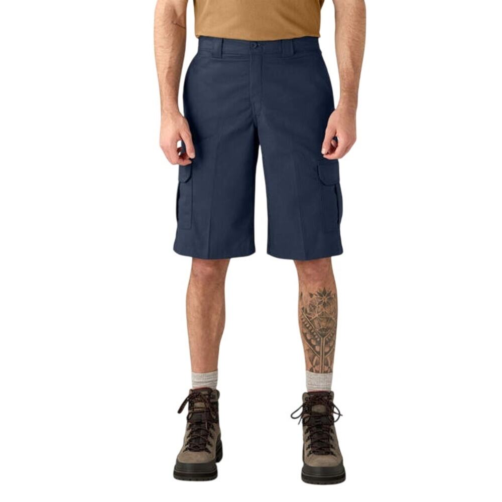 Dickies Men's 44 Cargo Shorts Navy Flex 13" Inseam Relaxed Fit NWT
